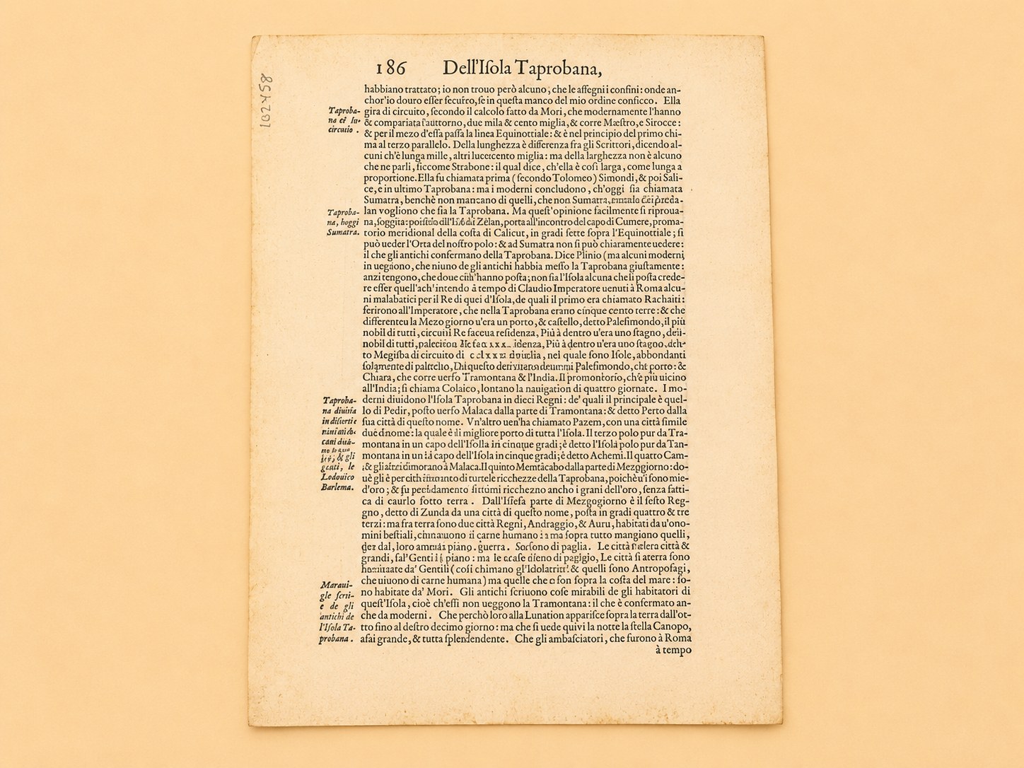 Descrittione dell'Isola Taprobana — view 2